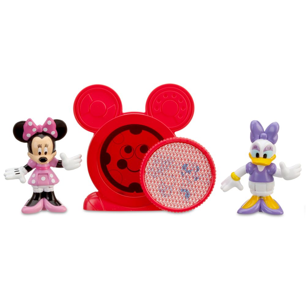 Mickey Mouse Clubhouse Daisy & Minnie Mouse Figurine Set with Mystery Disc
