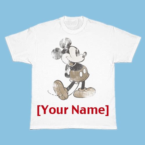 Vintage Mickey You-Design-It Tee for Adults