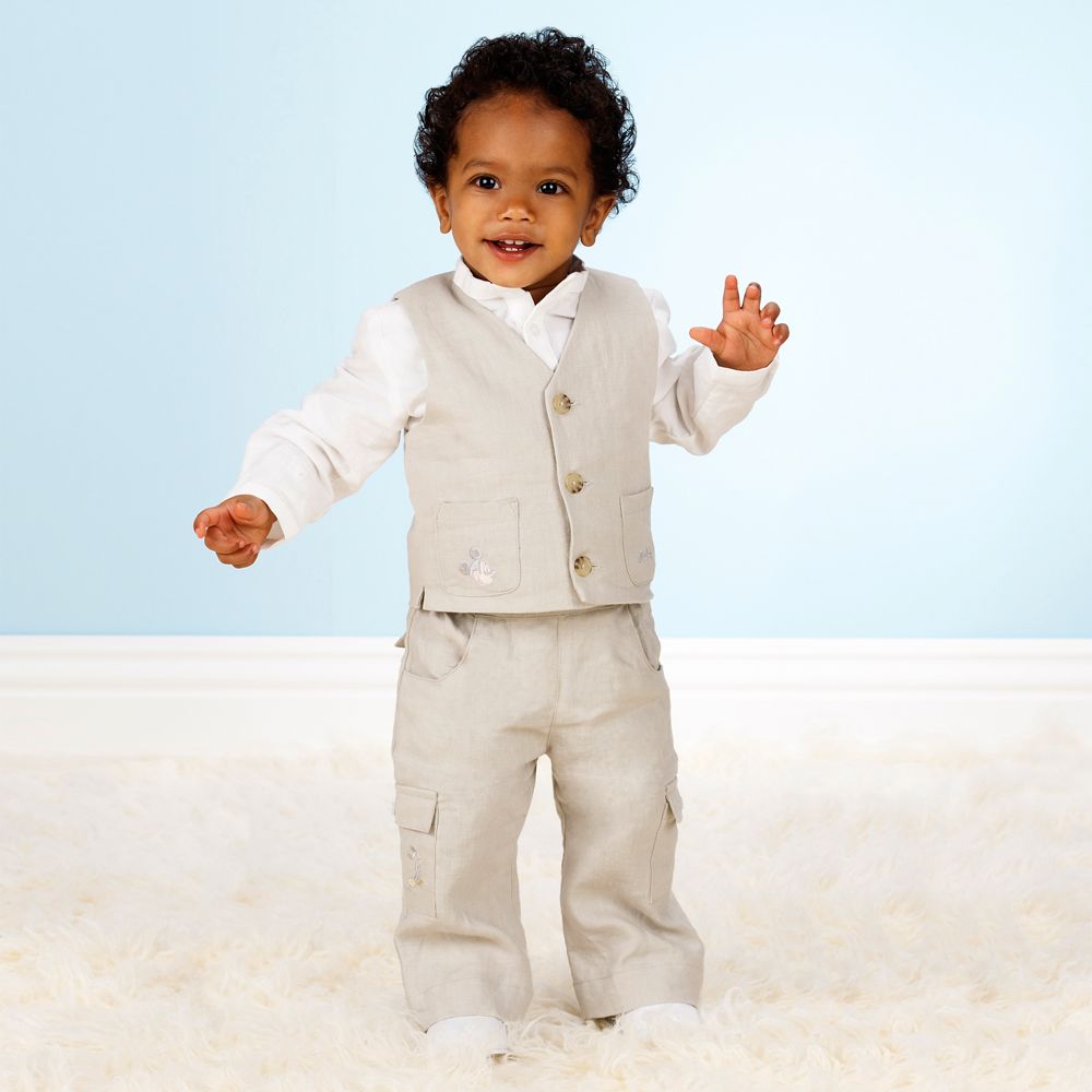 3-Pc. Special Occasion Mickey Mouse Shirt, Vest and Pants Set
