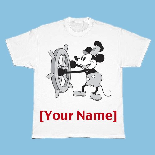 Steamboat Willie Mickey You-Design-It Tee for Adults