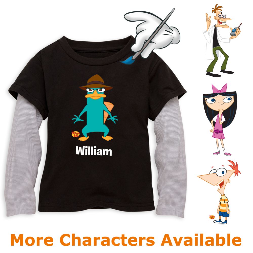 Create-Your-Own Phineas and Ferb Double-Up Tee for Kids