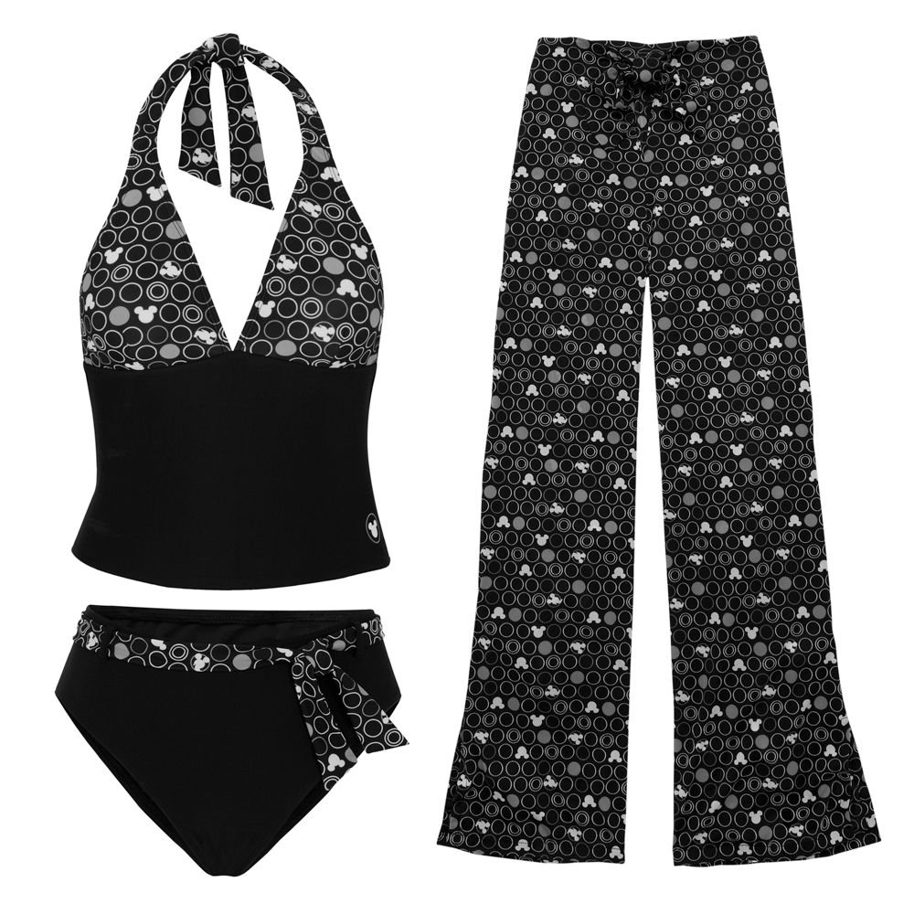 3-Pc. Mickey Mouse Tankini Swimsuit with Pants for Her