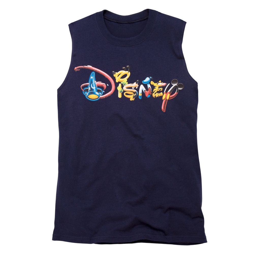 Navy Disney Logo Tank Top for Him