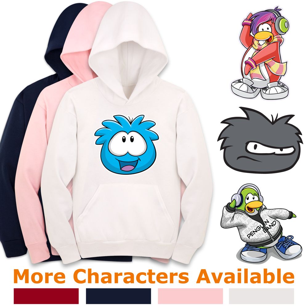 Create-Your-Own Club Penguin Hoodie Pullover Sweatshirt for Kids