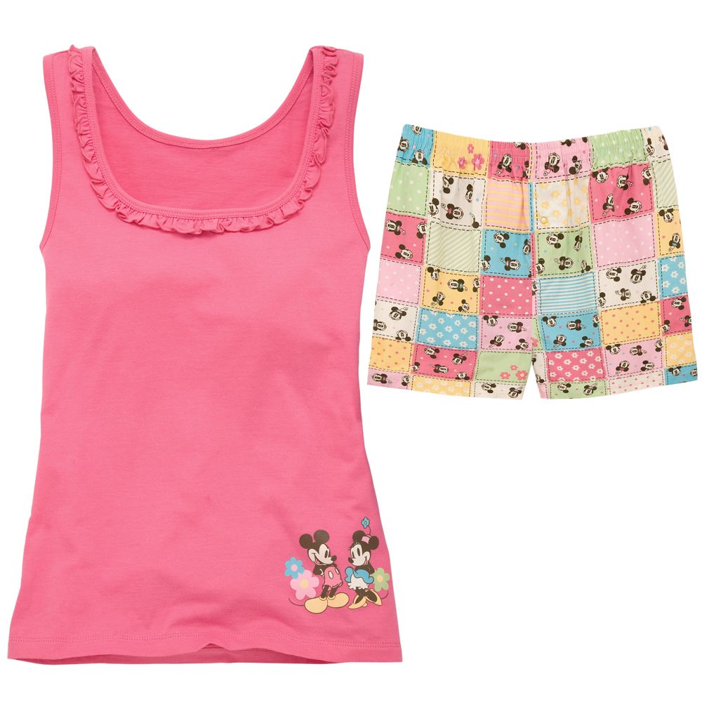2-Pc. Mickey Mouse and Minnie Tank Top and Boxer Set