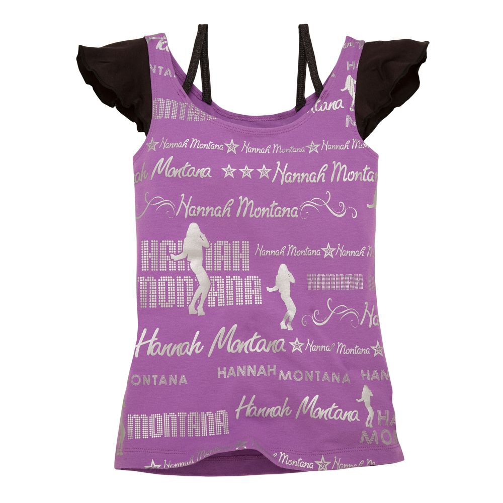 Rock the Stage Hannah Montana Tee with Cami Straps for Tweens
