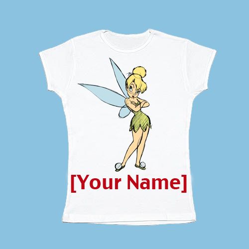 Tinker Bell Pouting Pixie You-Design-It Tee for Girls