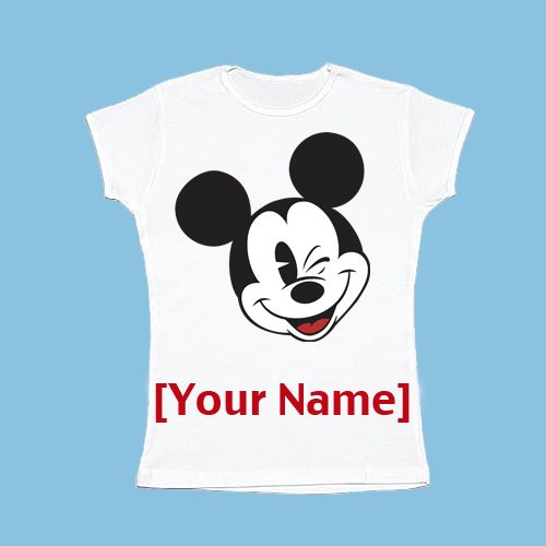 Winking Mickey You-Design-It Tee for Kids