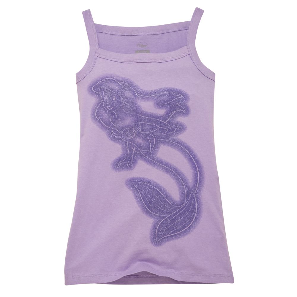 Glitter Princess Ariel Tank Top For Girls