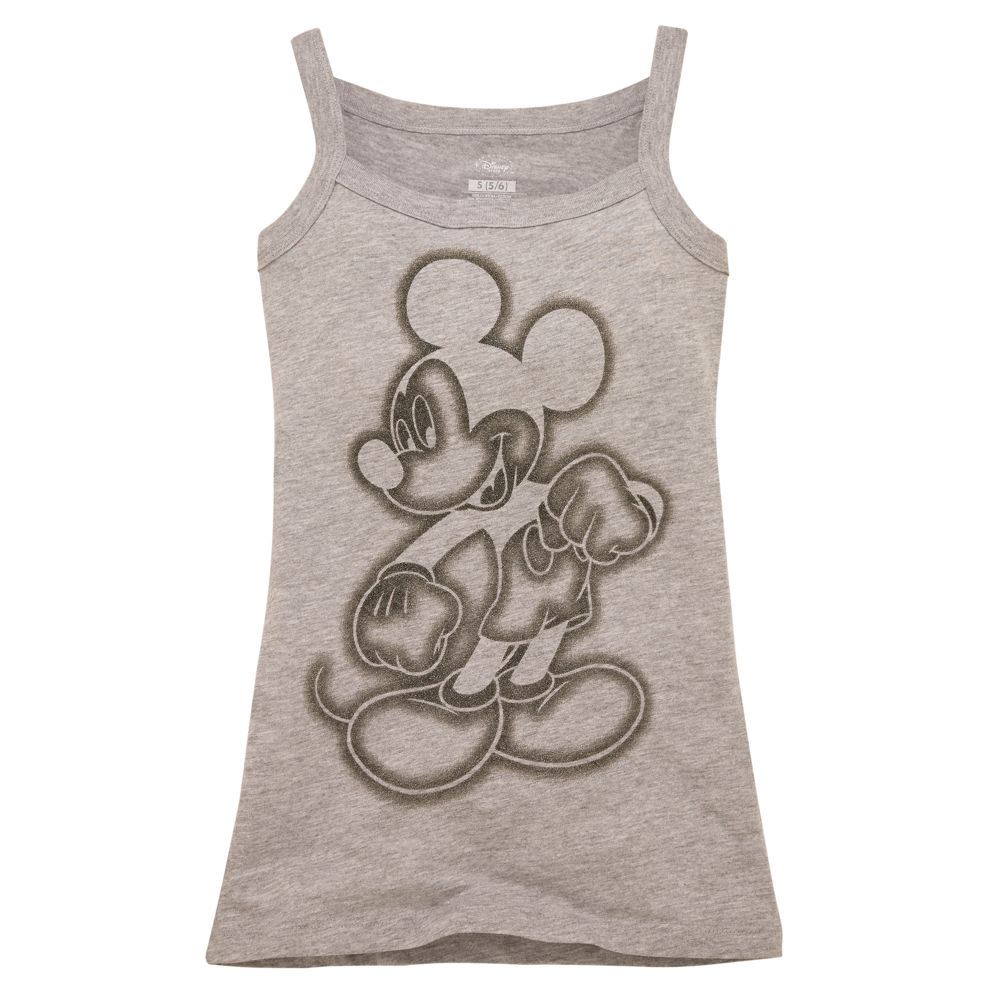 Glitter Mickey Mouse Tank Top For Girls