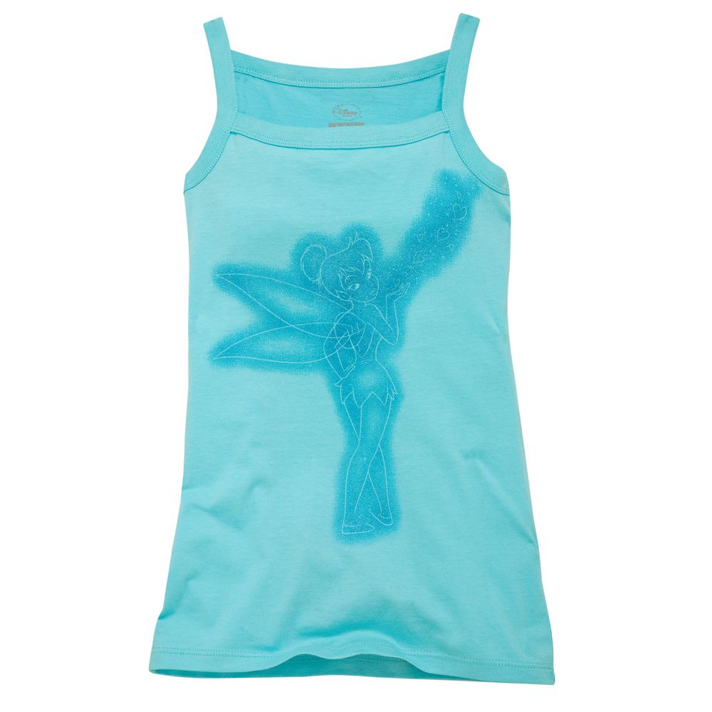 Glitter Tinker Bell Tank Top For Girls