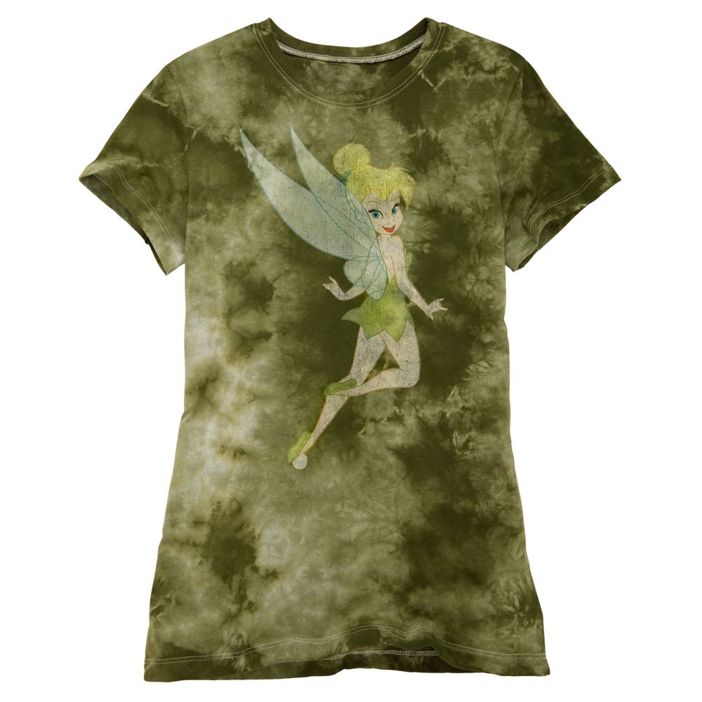 Tie-Dye Tinker Bell Junior Tee for Her