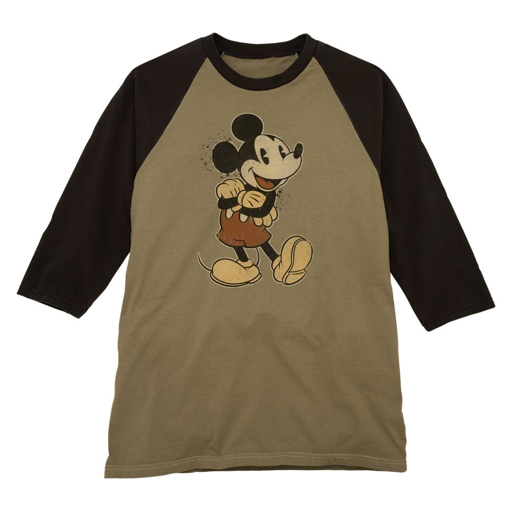 Raglan Vintage Mickey Mouse Tee for Him