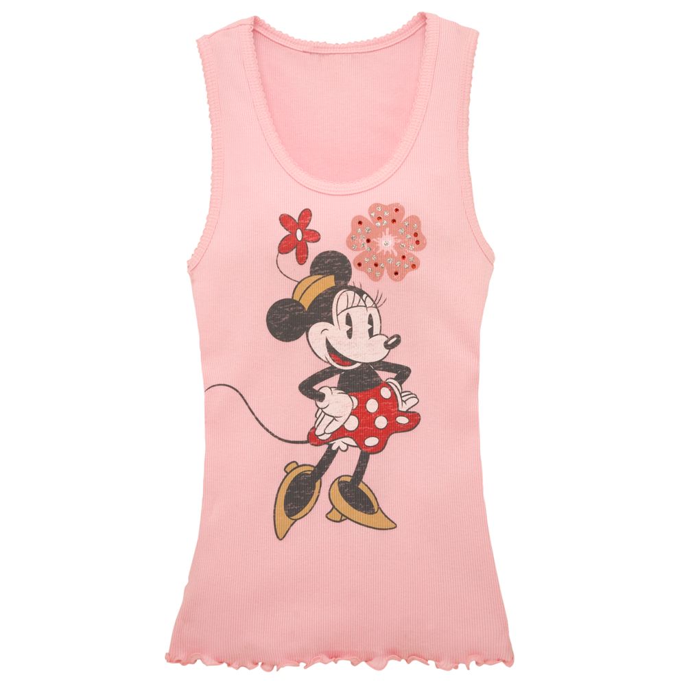 Rhinestone Minnie Mouse Junior Tank Top for Her