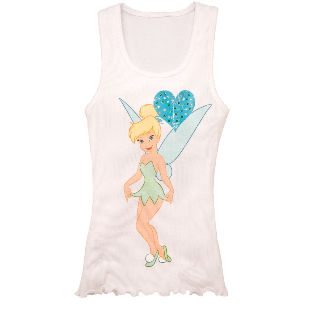 Rhinestone Tinker Bell Junior Tank Top for Her