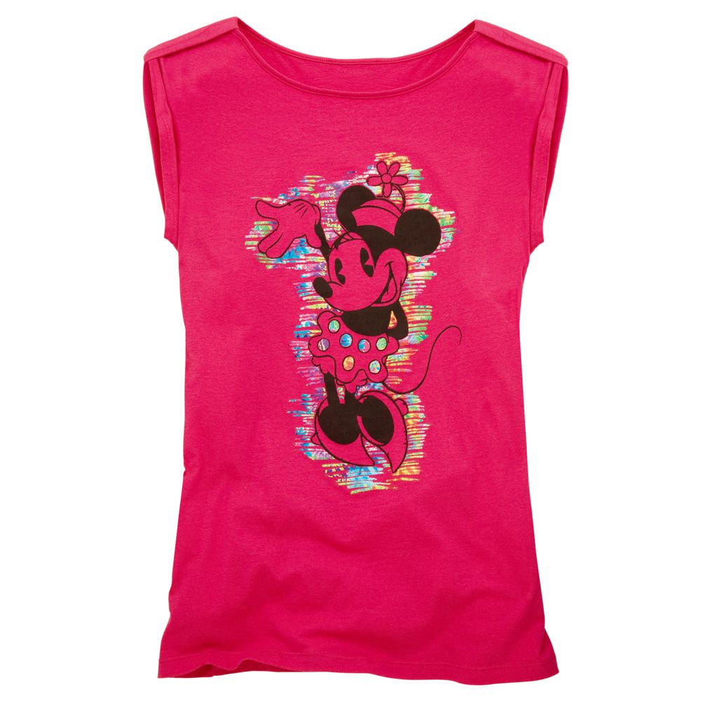 Rolled-Sleeve Minnie Mouse Tee for Her