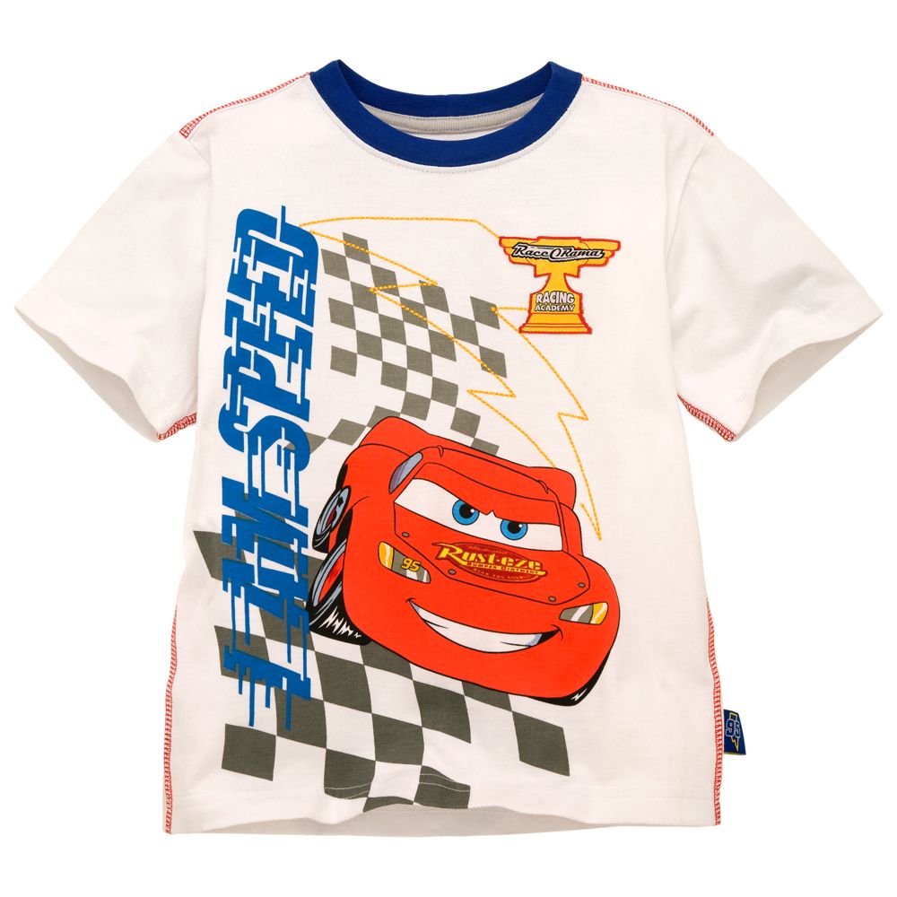 Race-O-Rama Lightning McQueen Tee for Toddler Boys