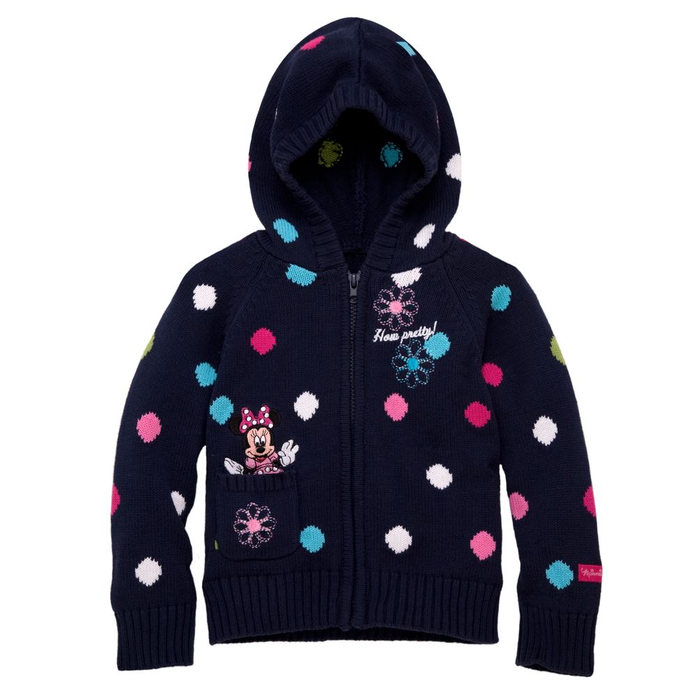 Minnie Mouse Sweater Knit Hoodie for Toddler Girls