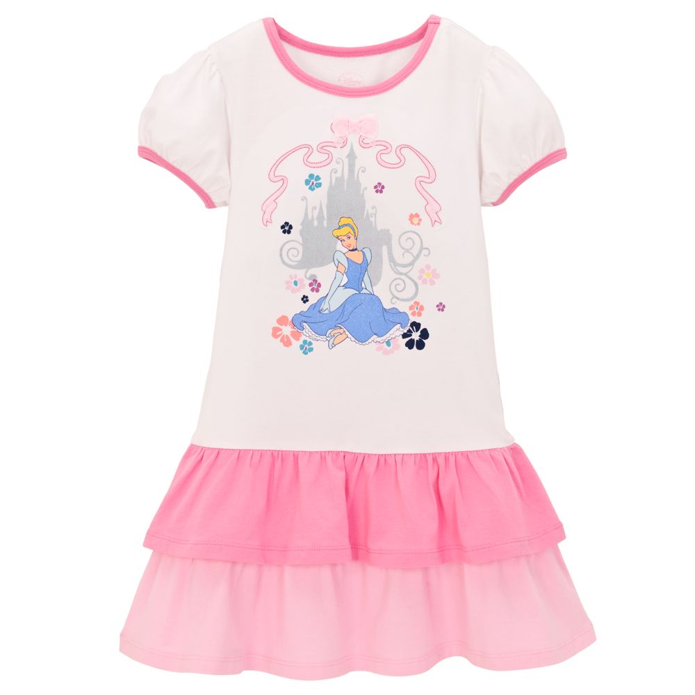 Pink Ruffled Cinderella Dress for Girls