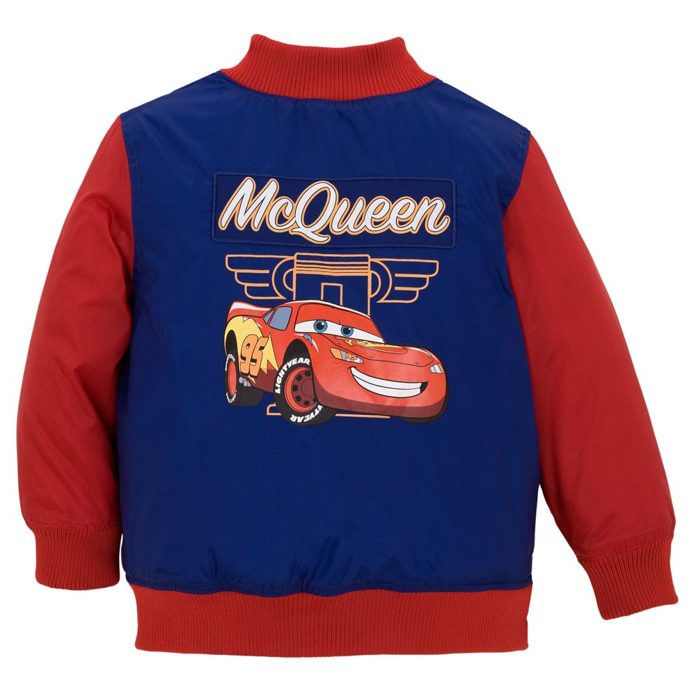 Personalized Lightning McQueen Varsity Jacket for Toddler Boys