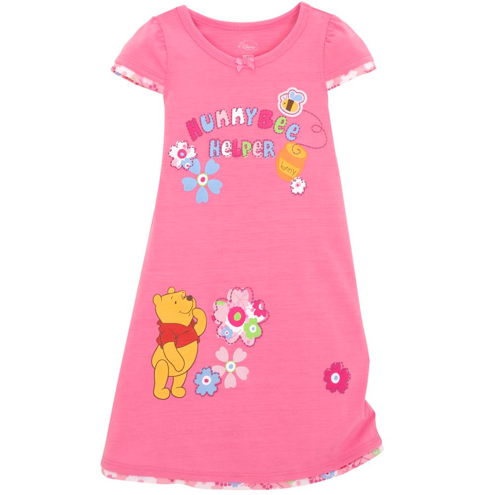 Pink Winnie the Pooh Nightgown for Toddler Girls