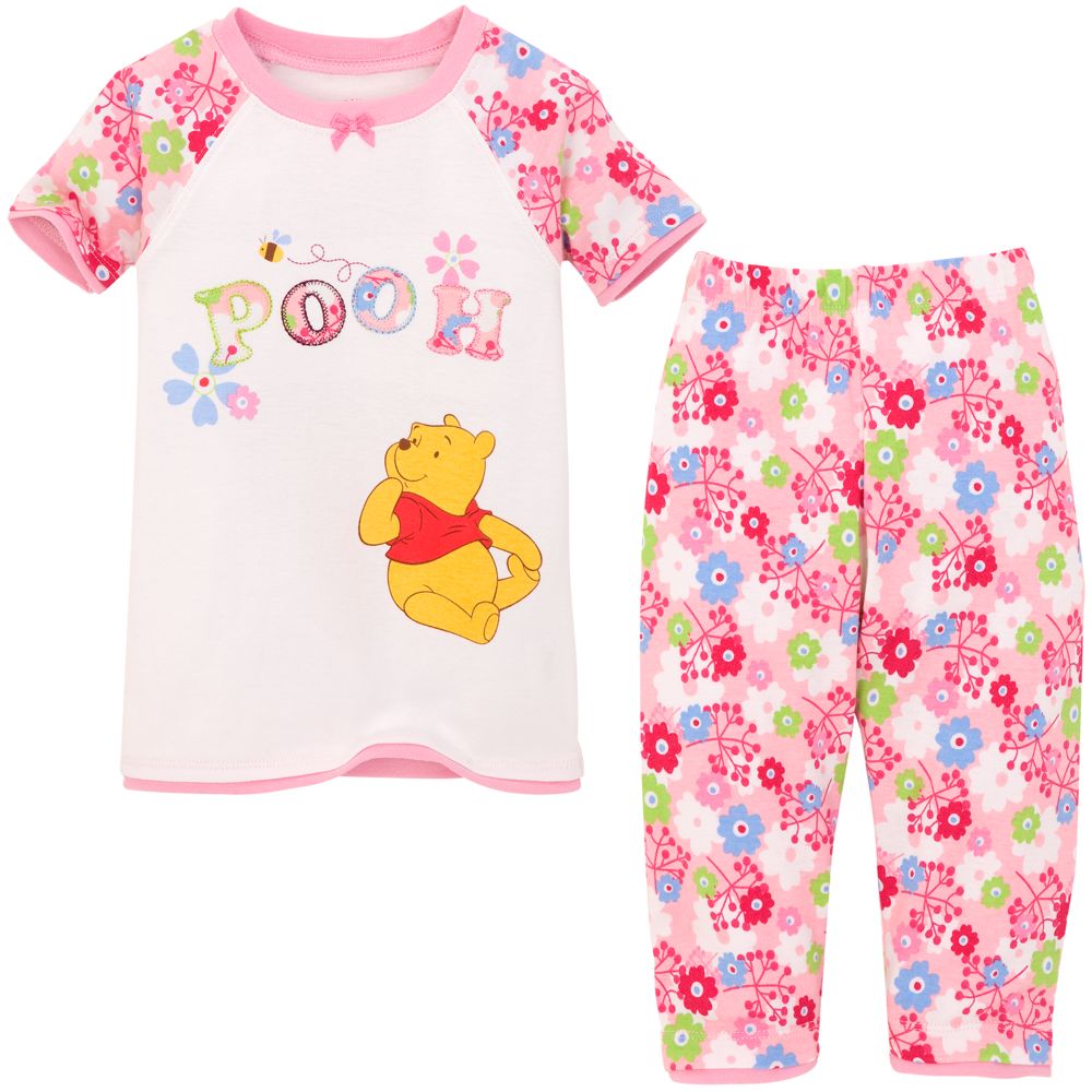 Flower Winnie the Pooh PJ Pal for Toddler Girls