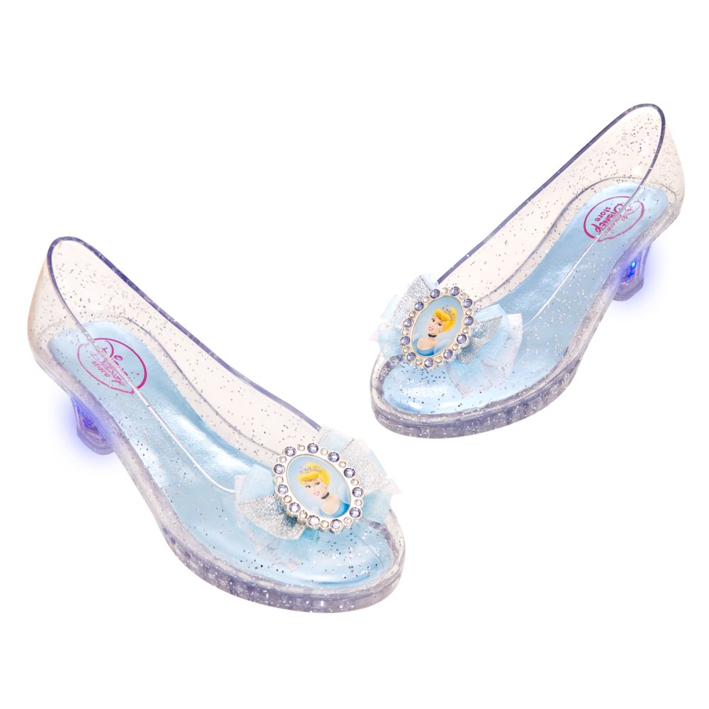 Light-Up Jewel Princess Cinderella Slippers for Girls