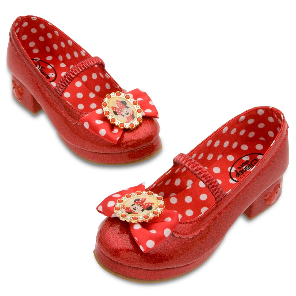 Light-Up Minnie Mouse Shoes for Girls - Red