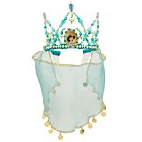 Jewel Princess Jasmine Tiara with Veil for Girls