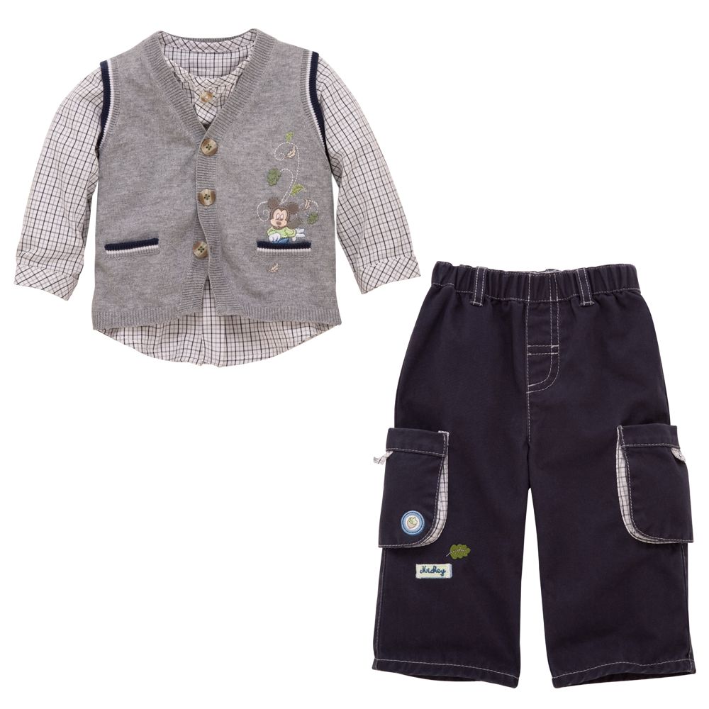 Mickey Mouse Outfit for Infant Boys -- 3-Pc.