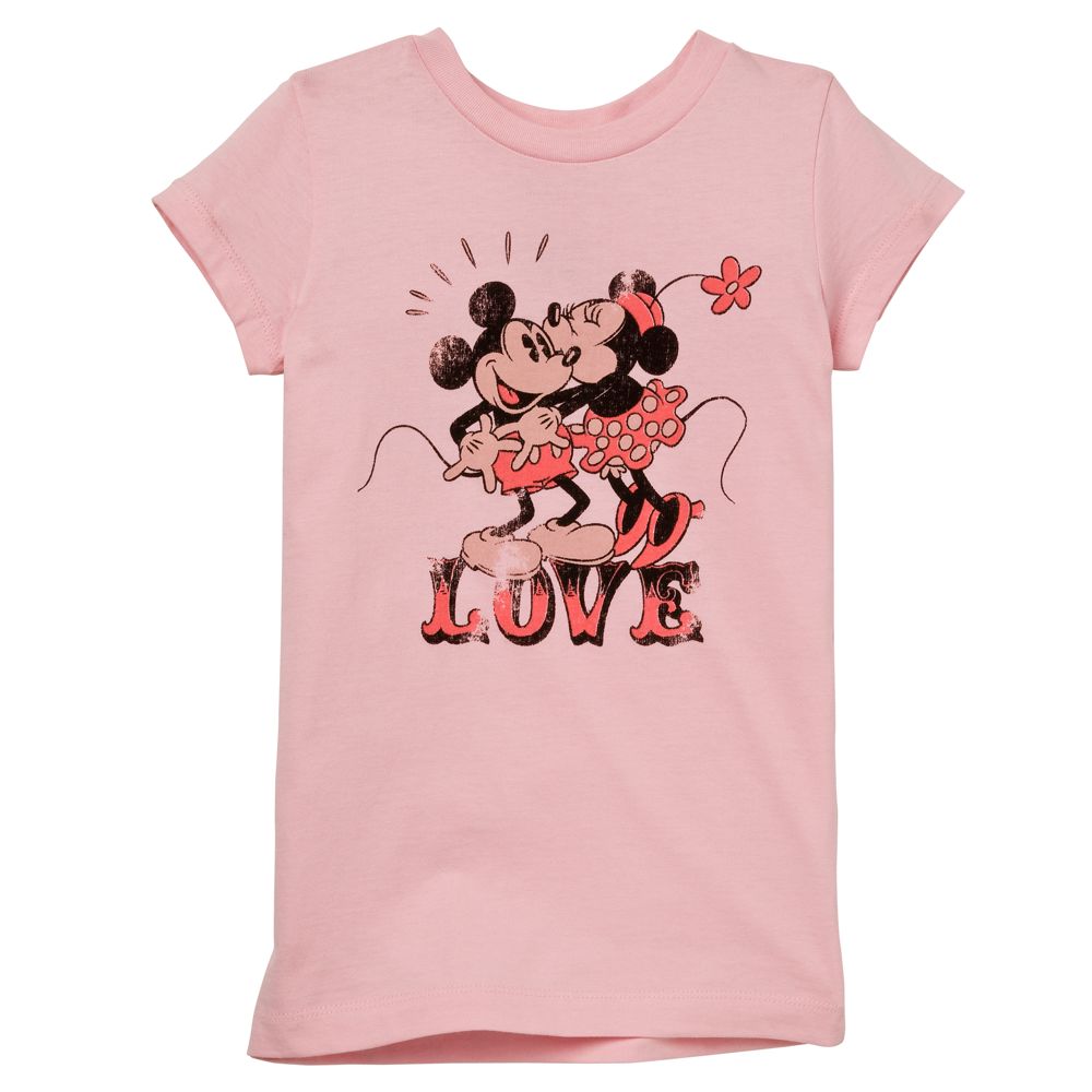 Love Minnie and Mickey Mouse Tee for Girls