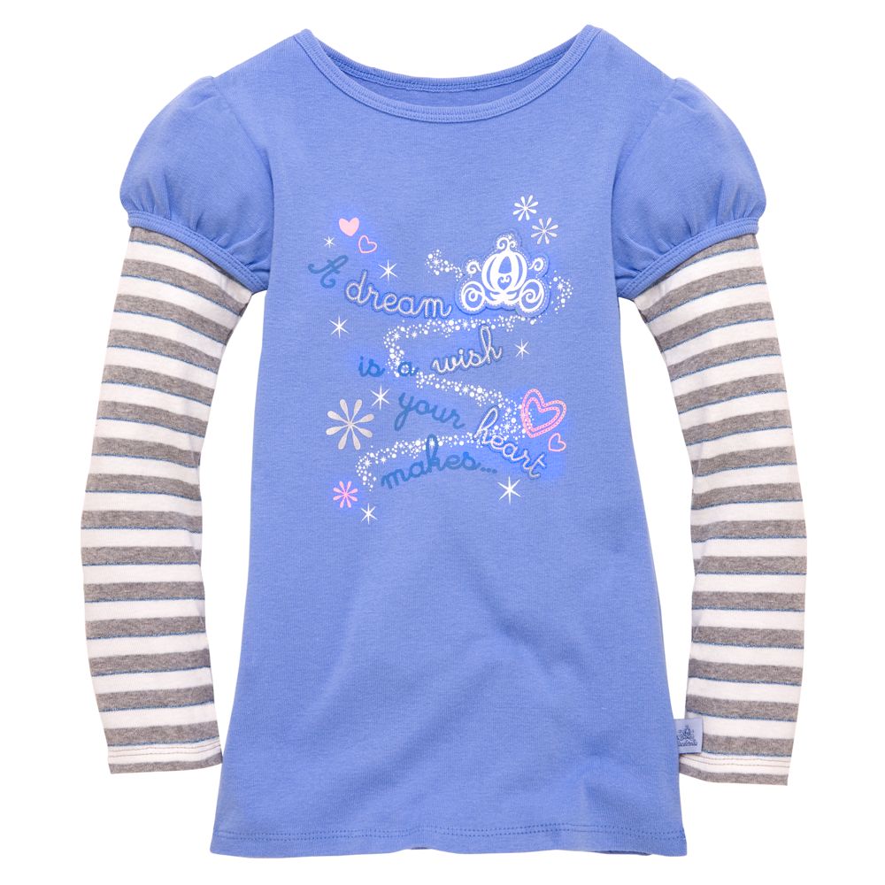 Double-Up Long-Sleeve Cinderella Tee for Girls