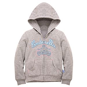 Rhinestone Hoodie Cinderella Jacket for Girls