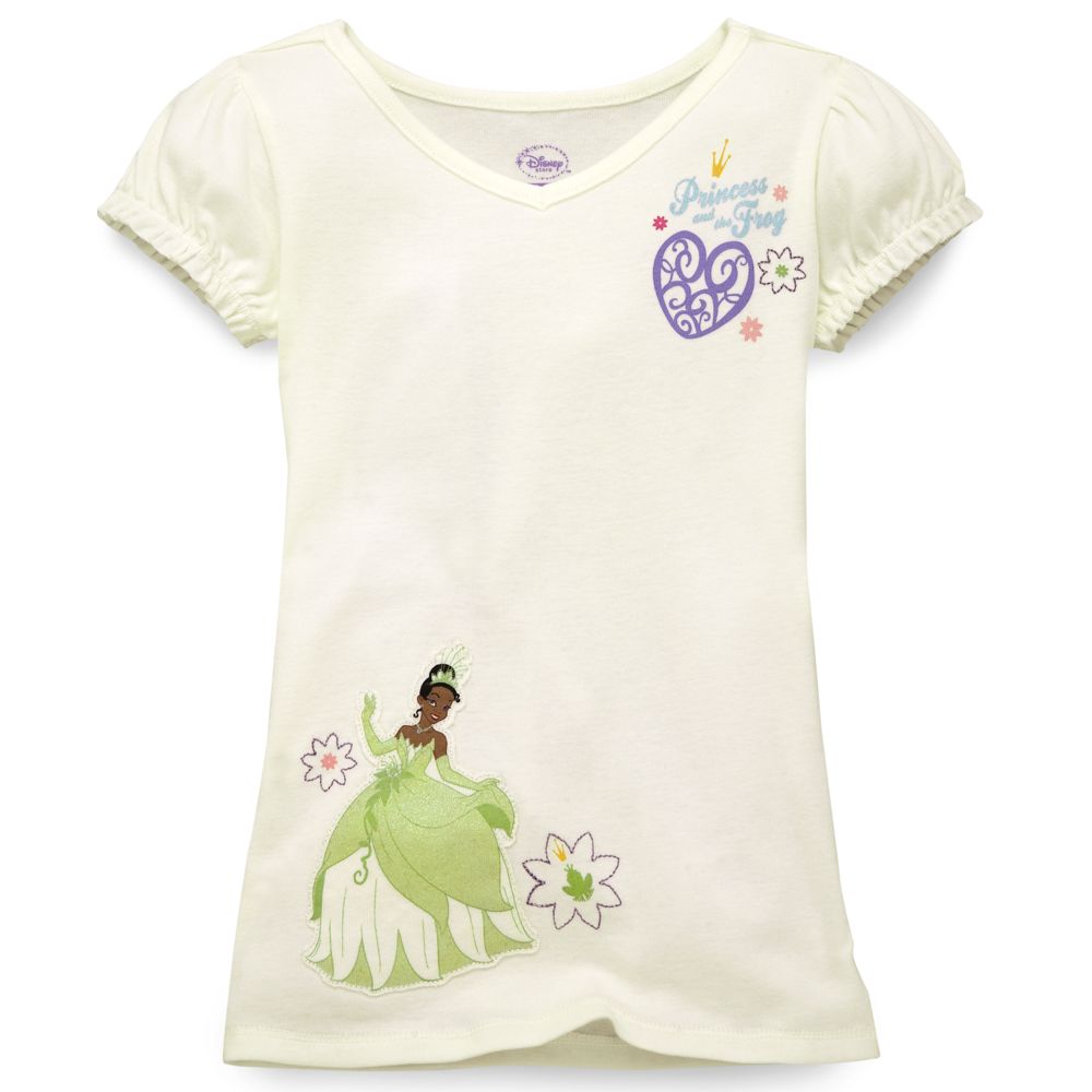 The Princess and the Frog Glitter Princess Tiana Tee for Girls