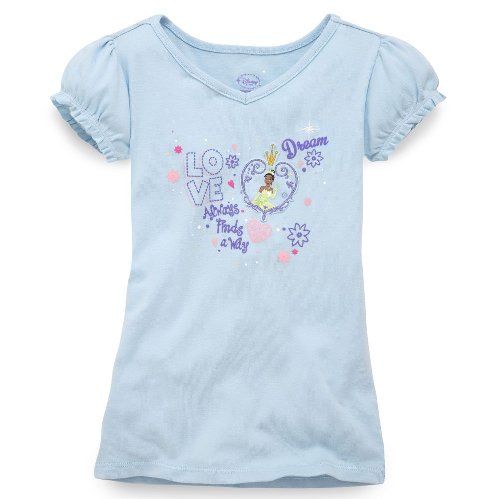 The Princess and the Frog Love Princess Tiana Tee for Girls
