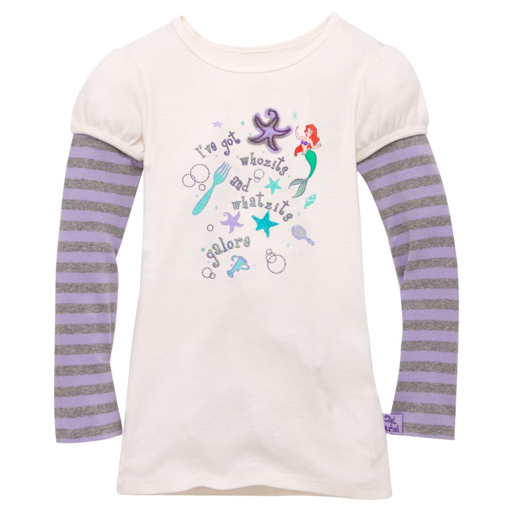 Double-Up Long-Sleeve Ariel Tee for Girls