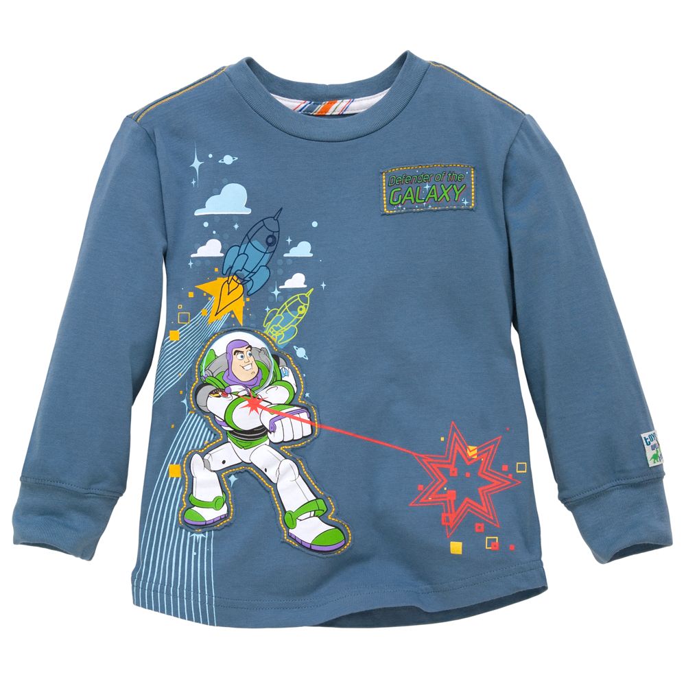 Long-Sleeve Toy Story Buzz Lightyear Tee for Toddler Boys