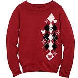 Family Holiday Mickey Mouse Argyle Sweater for Kids
