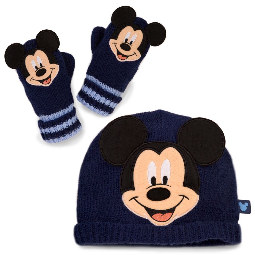 Mickey Mouse Hat and Mitten Set for Toddler Boys