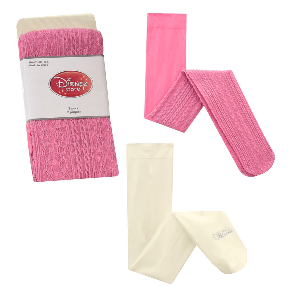 Sparkling Pink Disney Princess Tights - 2-Pk. for Girls