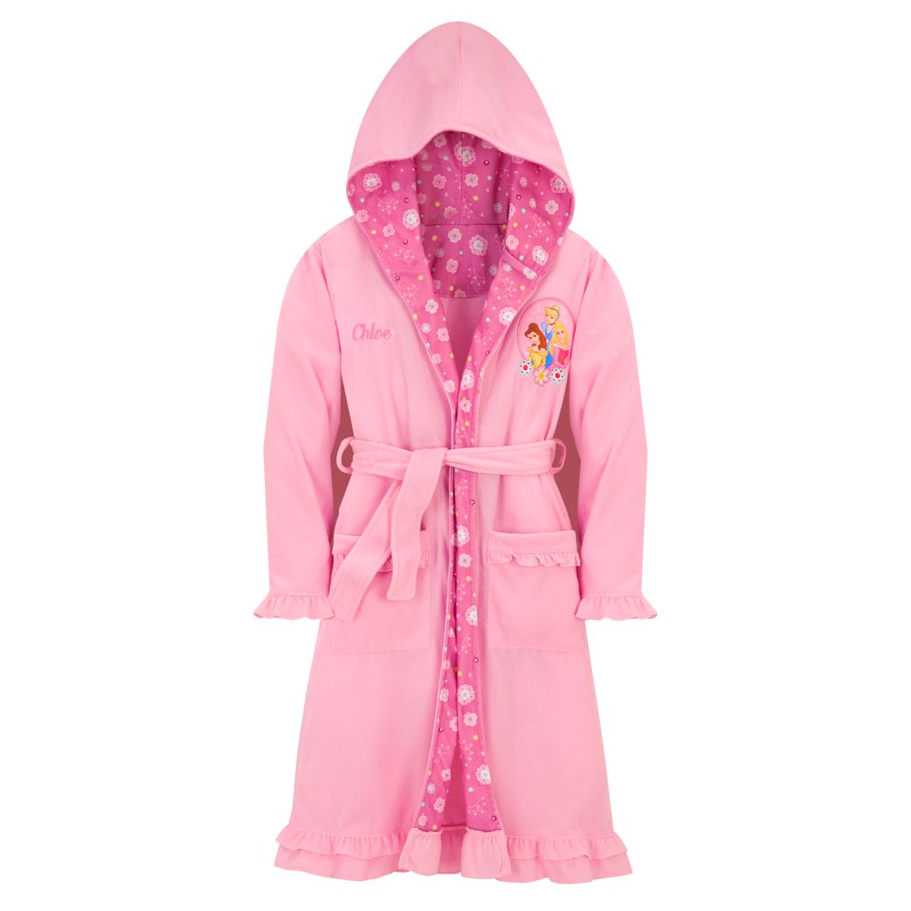 Personalized Fleece Disney Princess Robe for Girls