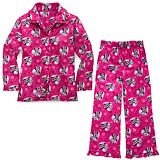 Flannel Minnie Mouse Pajamas for Girls