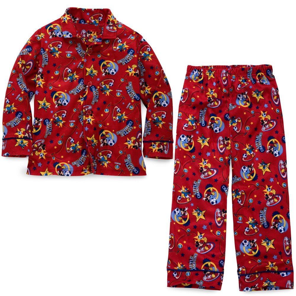 Flannel Mickey Mouse Pajamas for Boys