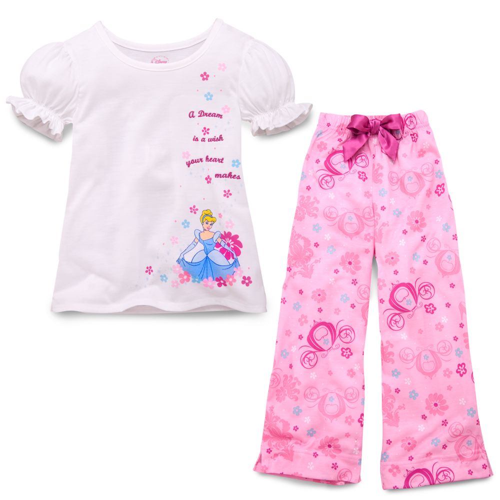 Short-Sleeve Cinderella Pajamas for Girls