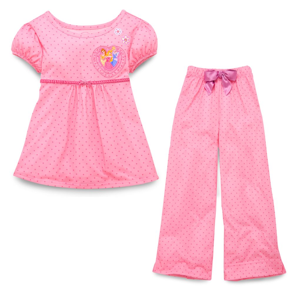 Short-Sleeve Disney Princess Pajamas for Girls