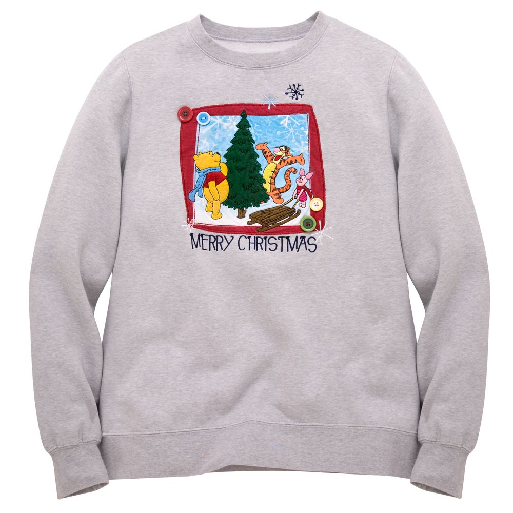 Holiday Winnie the Pooh Sweatshirt for Women