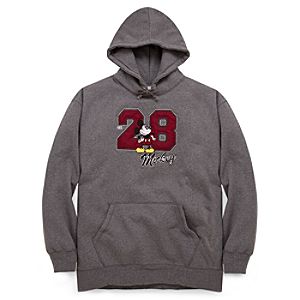Pullover Hoodie Varsity Mickey Mouse Sweatshirt for Men