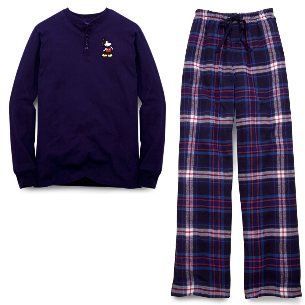 Henley Mickey Mouse Pajamas for Adults