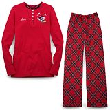 Personalized Holiday Mickey Mouse Pajamas for Women