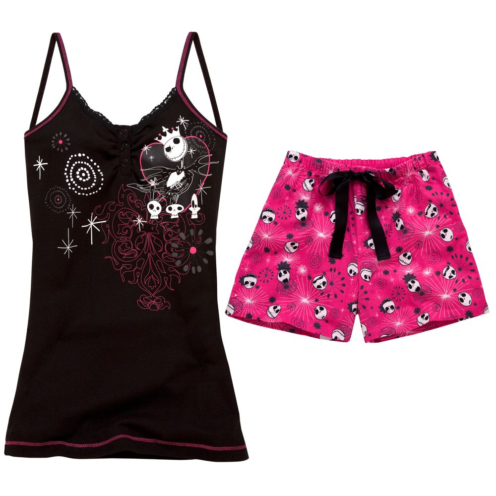 2-Pc. Tim Burton's The Nightmare Before Christmas Pajama Boxer Set for Women